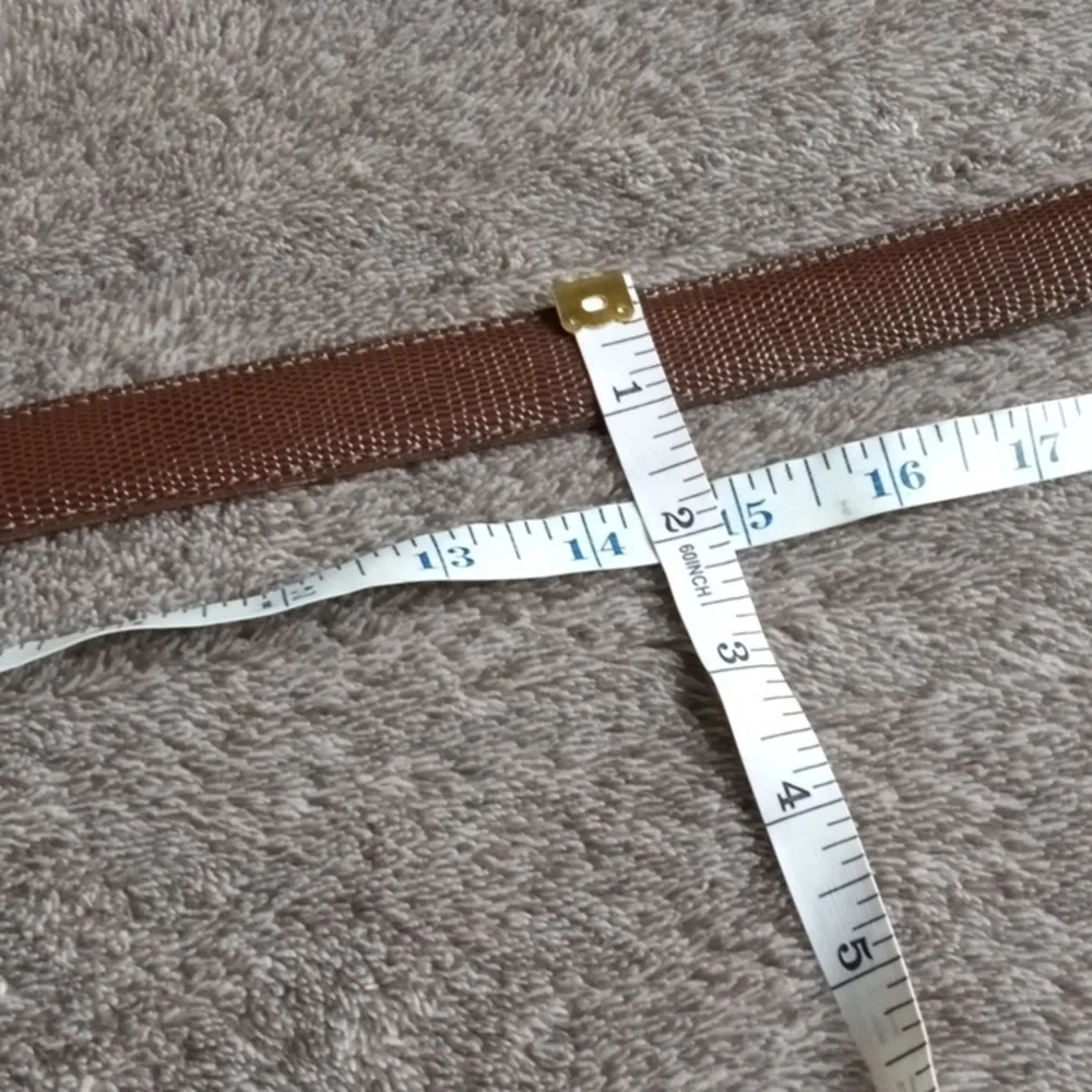 Mary McFadden snake print belt with silver tone buckle size medium 1